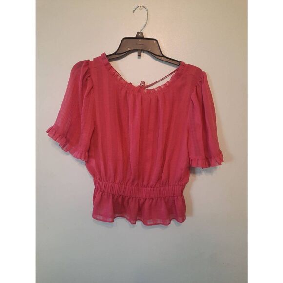 Ann Taylor Petite Size SP Small Pink Blouse Shirt - Picture 1 of 4
